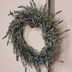 Faux Lavender Wreath